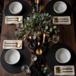 Embossed PU Leather Round Placemats 7 leather look placemats Kenya