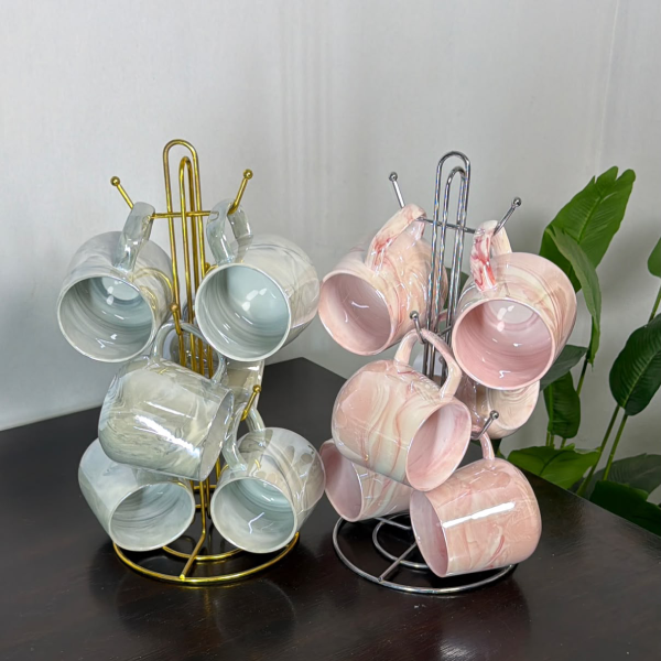 Quality Pearl Marble Mugs