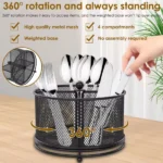 Mesh Partitioned Rotating Cutlery Holder 4 mesh cutlery holder Kenya