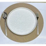Metallic Bronze Effect Round Table Mats 11 metallic placemats Kenya