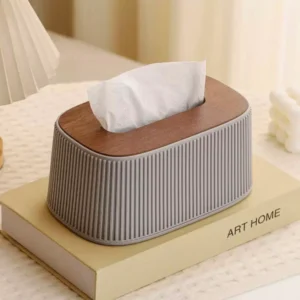 Vertical Striped Tissue Box