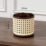 Retro Rattan Rotating Storage Organizer 3 rattan storage organizer Kenya