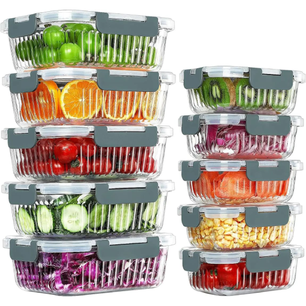 ribbed glass container Kenya