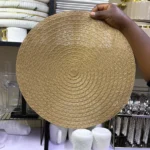 High Quality Natural Woven Table Mats 6 round placemats Kenya