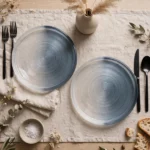 smoky blue glass plates Kenya