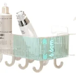 Acrylic Storage Shelf with Gold Hooks 6 storage shelf with hooks Kenya