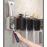 Toothbrush Holder & Toothpaste Dispenser with 4 Cups 5 toothbrush holder with cups Kenya