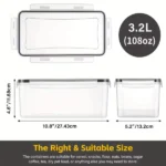 4-Piece Transparent Airtight Food Storage Container Set 6 transparent food containers Kenya