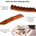 Wooden Gua Sha Massage Roller Stick 6 wooden massage roller stick Kenya