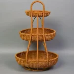 3 tier rattan fruit rack Keny