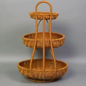 3 tier rattan fruit rack Keny