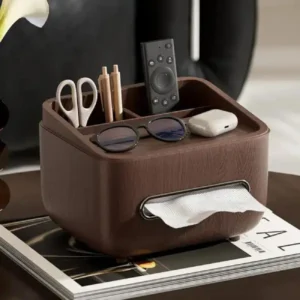 Wood Grain Tissue Holder