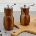 Acacia Manual Salt & Pepper Grinder Set 3 Salt & Pepper Grinder Set