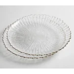 Sunburst Glass Plate Set