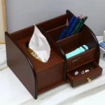 Multifunctional Wooden Desk Organizer 3 Wooden Desk Organizer