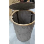 Round Soft Wooden Laundry Basket 3 foldable laundry basket Kenya