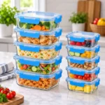 10-Piece Food Grade Glass Storage Container Set 4 glass food storage containers Kenya