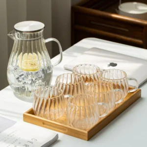 Glass Teapot & Jug Set
