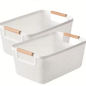 hard plastic storage basket
