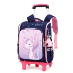 Rolling Trolley Kids School Bag 5 kids rolling backpack