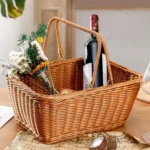Rattan Picnic & Outdoor Shopping Basket 2 Outdoor Shopping Basket