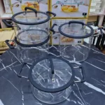 4-Piece High Borosilicate Glass Cook & Serve Soup Pot Set 4 transparent glass pot Kenya
