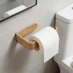 Bamboo Tissue Holder & Towel Organizer 2 Bamboo Tissue Holder