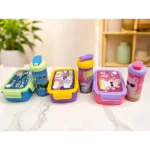 Bento Lunch Box Set with Water Bottle 4 Bento Lunch Box Set