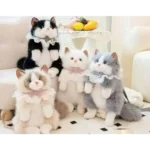 Cute Cat Plush Backpack Purse