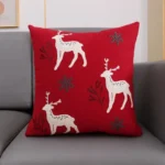 Luxury Festive Embroidered Christmas Cushions 4 Embroidered Christmas Cushions
