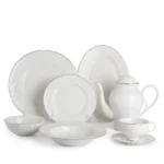 39-Piece Fine Porcelain Dinner & Tea Set 7 English style dinnerware