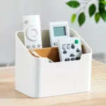 Multifunctional Desktop Storage Box 2 Keep your space tidy and your essentials within easy reach with this Multifunctional Desktop Storage Box and Remote Control Holder.
