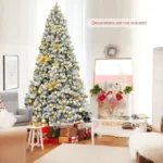 High-Count Snow Flocked Christmas Tree 2 Snow Flocked Christmas Tree