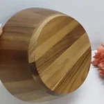 Round Acacia Wood Dough Kneading Basin & Salad Bowl 5 acacia wooden salad bowl
