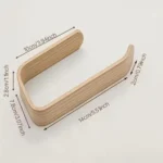 Bamboo Tissue Holder & Towel Organizer 6 bamboo paper towel holder