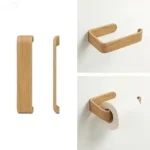 Bamboo Tissue Holder & Towel Organizer 5 bamboo tissue organizer