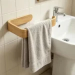 Bamboo Tissue Holder & Towel Organizer 4 bamboo towel holder