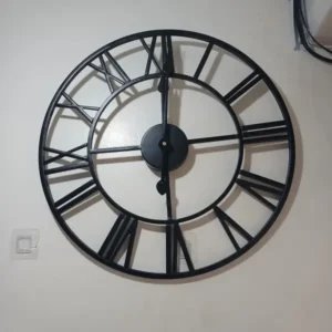 black and gold wall clock