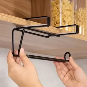 black paper towel holder