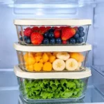 3PC Glass Food Storage Containers 9 clear glass food containers