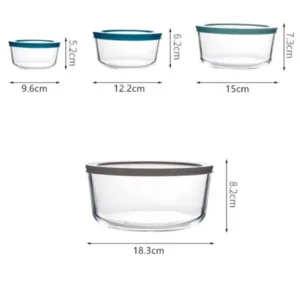clear glass food containers
