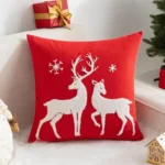 Luxury Festive Embroidered Christmas Cushions 2 Embroidered Christmas Cushions