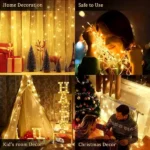 10M Christmas Garland & Tree Lights 3 festive string lights