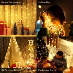 festive string lights