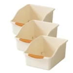 Large Off-White Sliding Storage Basket 5 kitchen organizer basket