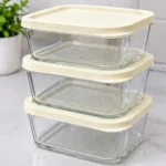 3PC Glass Food Storage Containers 12 leftover food containers