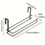 metallic paper towel holder