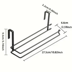 metallic paper towel holder