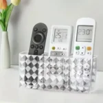 Diamond Acrylic Desktop, Remote & Makeup Organizer 5 partitioned makeup organizer