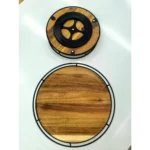 rotating wooden tray